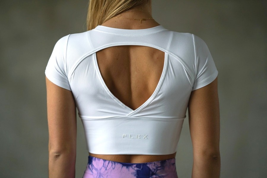 Topper Flex Wear | Essential Open Back - White