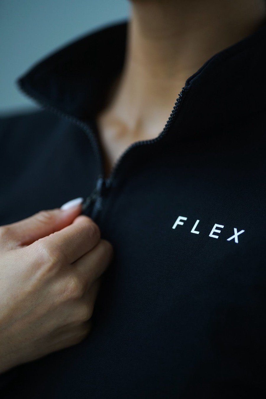 Topper Flex Wear | Flex Oversized Zip - Black