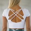 Topper Flex Wear | Crossback Top - White