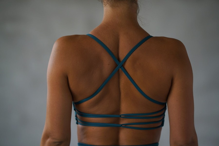 Overdeler Flex Wear | Wrap Strap Top - Ocean Green