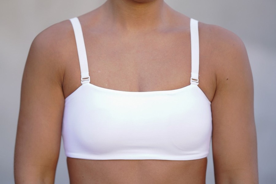 Topper Flex Wear | Opule Bandeau Bra - White