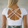 Overdeler Flex Wear | Crossback Top - White