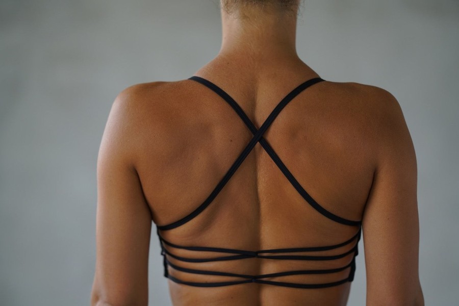 Overdeler Flex Wear | Wrap Strap Top - Black