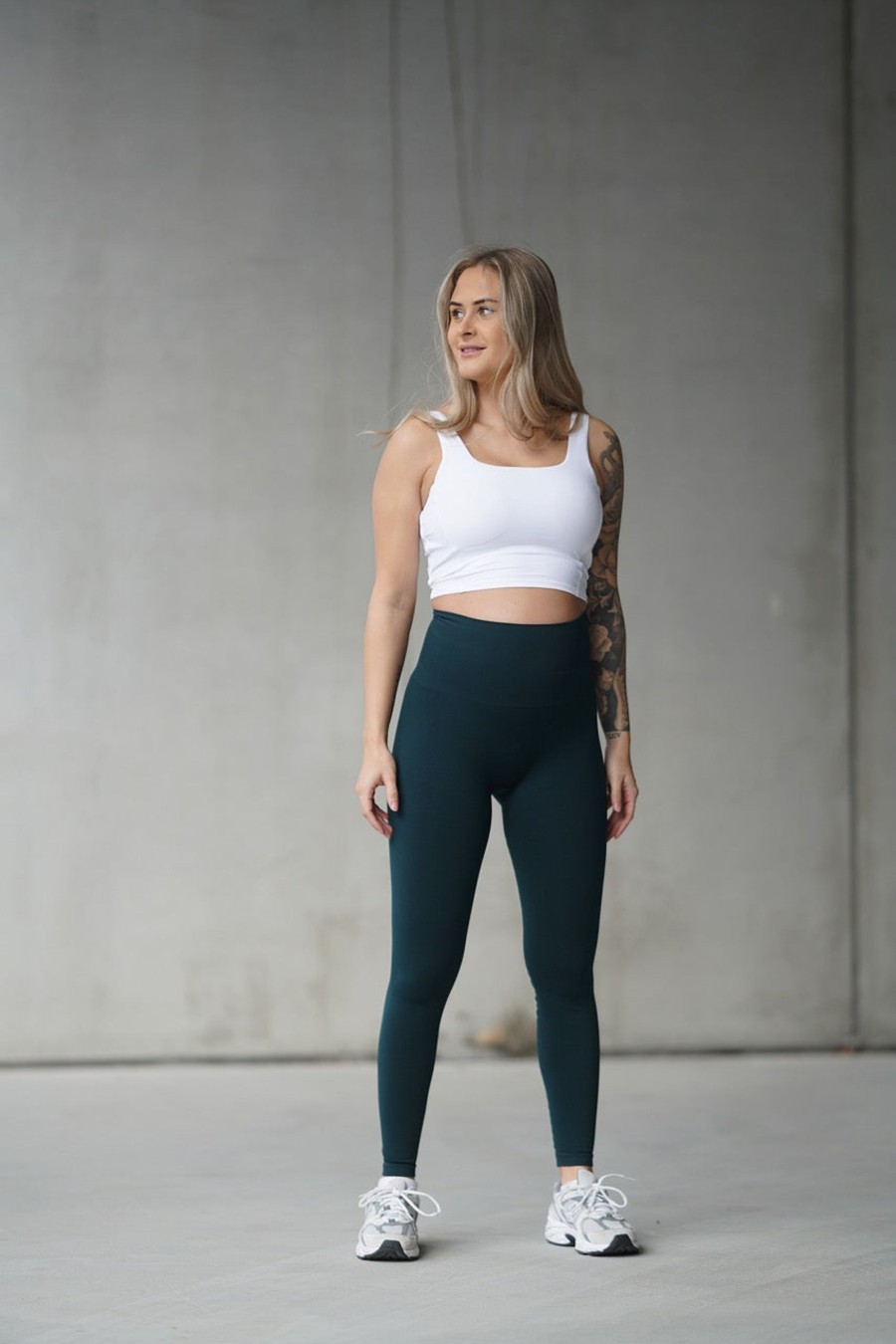 Underdeler Flex Wear | Base Maternity Tights - Sea Green