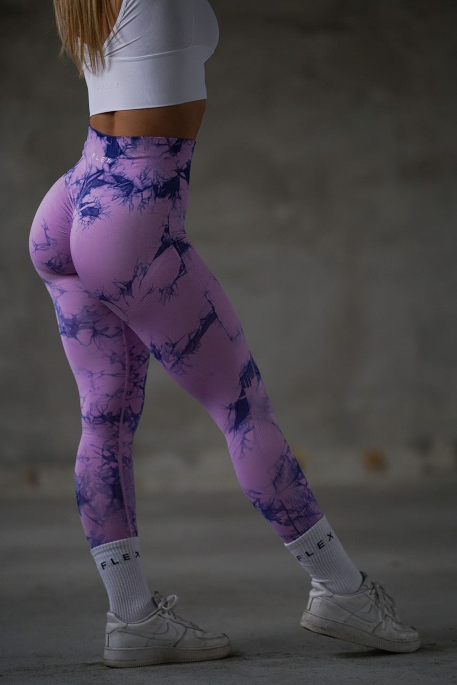 Underdeler Flex Wear | Marble Scrunch - Fuchia